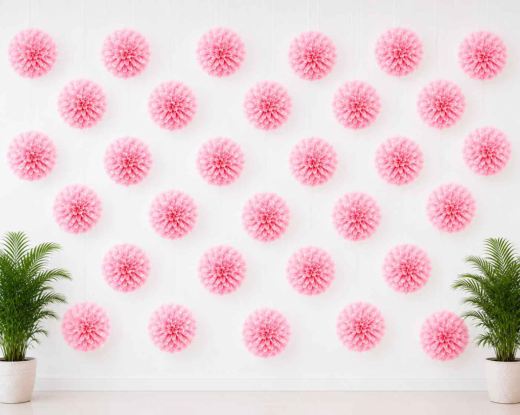 Eco-friendly Pom Pom Flowers