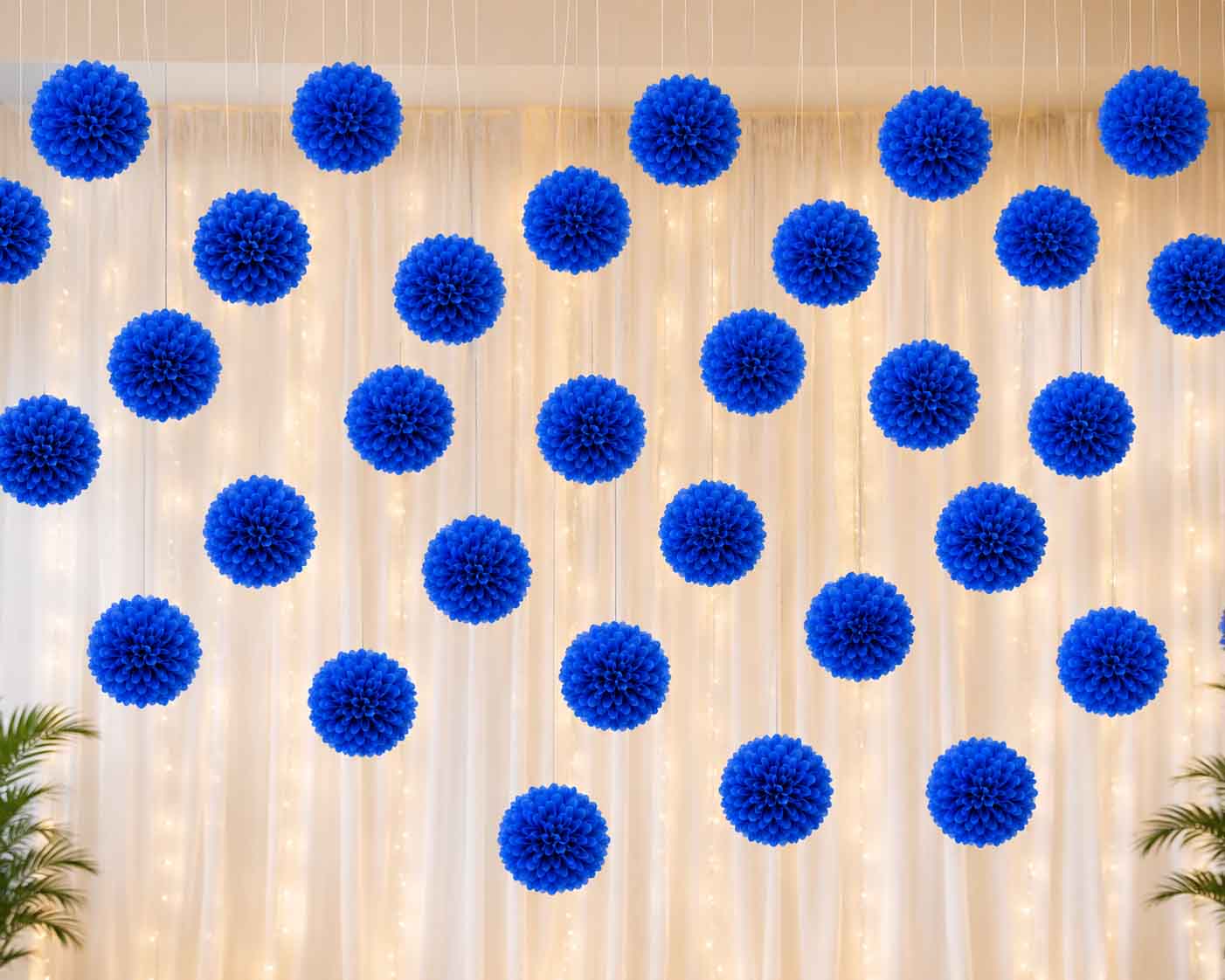 Eco-friendly Pom Pom Flowers