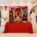 Coral Palace Arc Theme | Ganesh Chaturthi Decoration Backdrop
