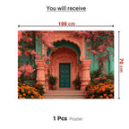 Coral Palace Arc Theme | Ganesh Chaturthi Decoration Backdrop