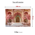 Lotus Pink Palace Arc Theme | Ganesh Chaturthi Decoration Backdrop