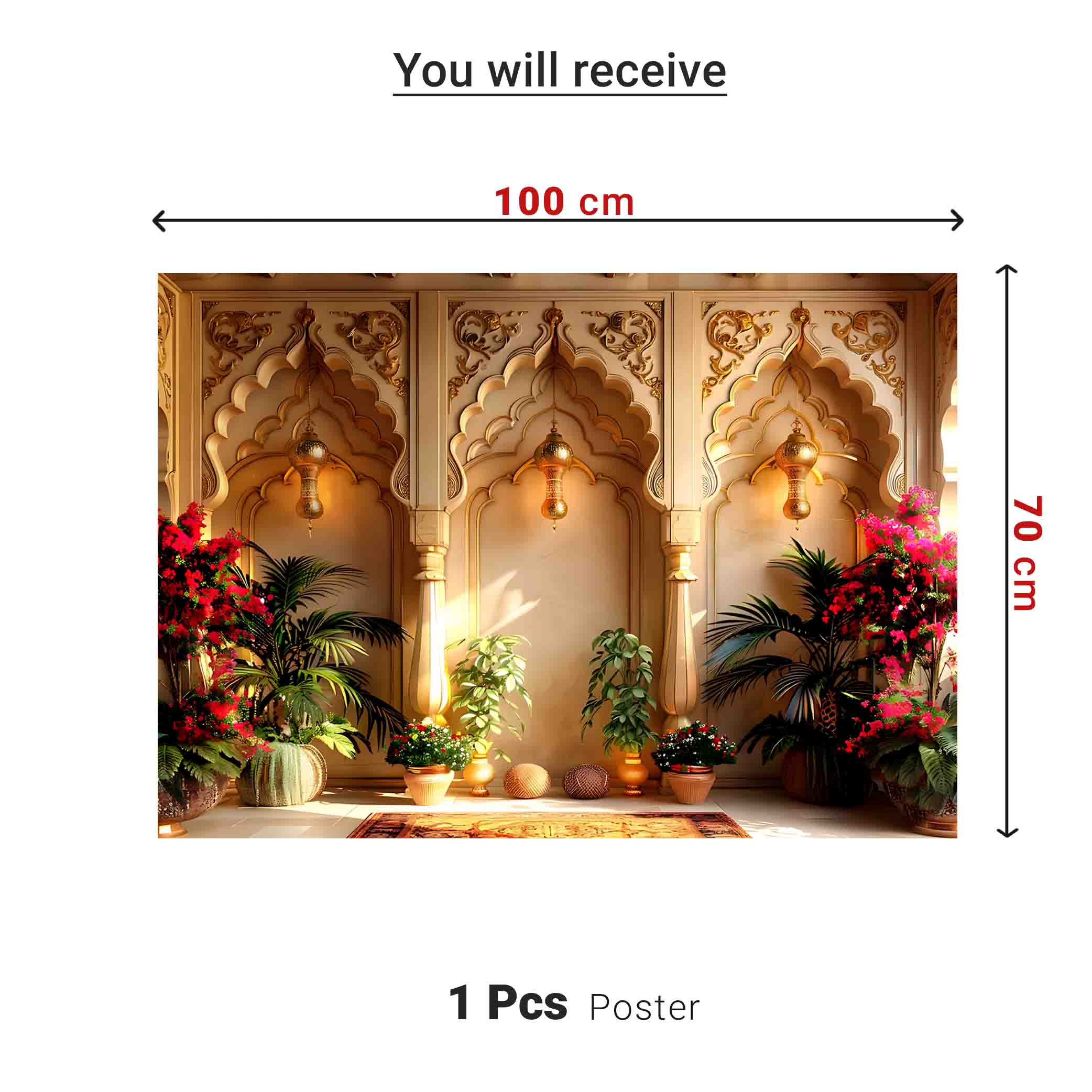 Rajasthan Palace Arc Theme | Ganesh Chaturthi Decoration Backdrop
