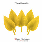 Satin Palm Elegance Ganesh Backdrop | Ganesh Chaturthi