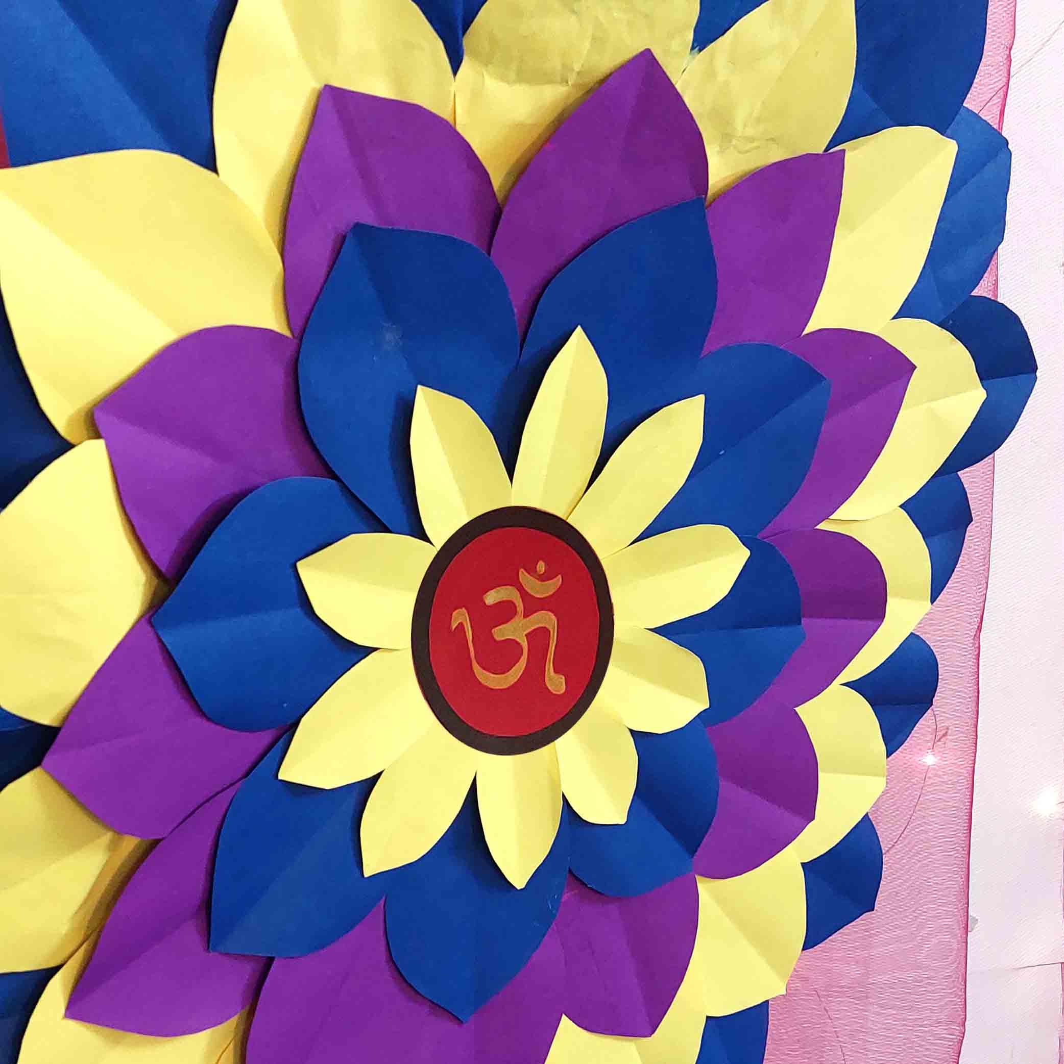 Blue Singhasan Decoration Set for Ganesh Chaturthi | Self Assemble Decoration Set | 200cm x150cm size