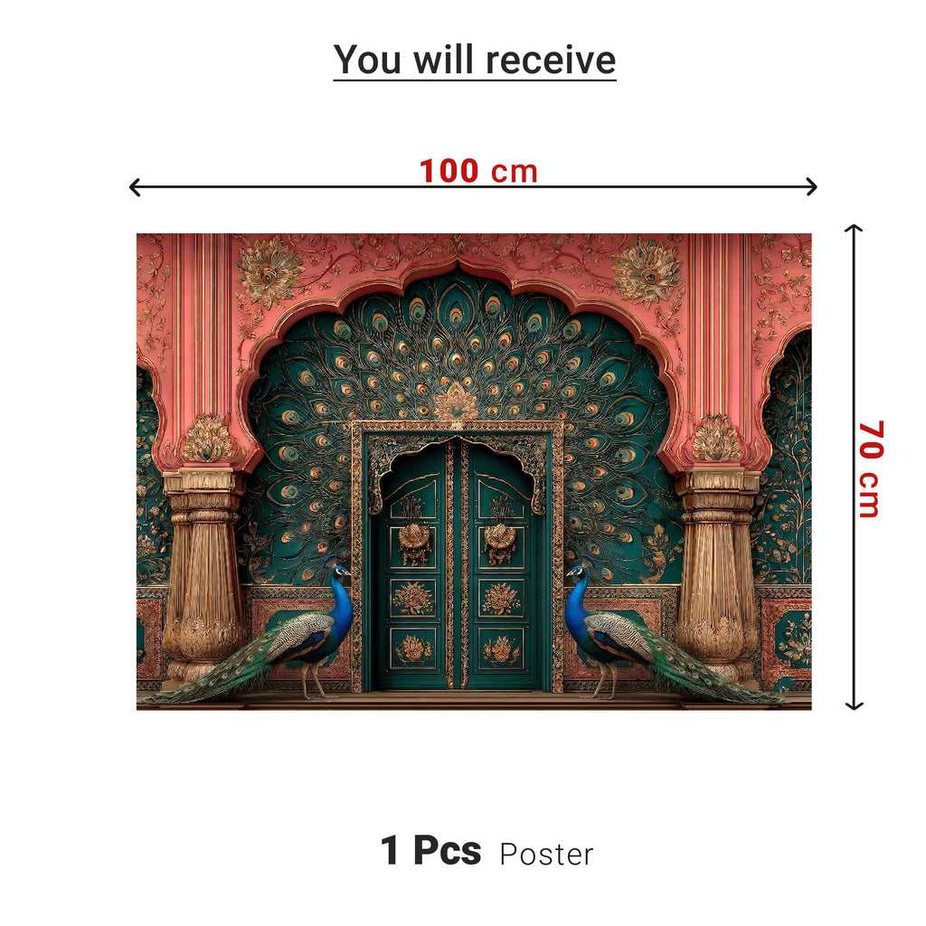 Peacock Palace Arc Theme | Ganesh Chaturthi Decoration Backdrop